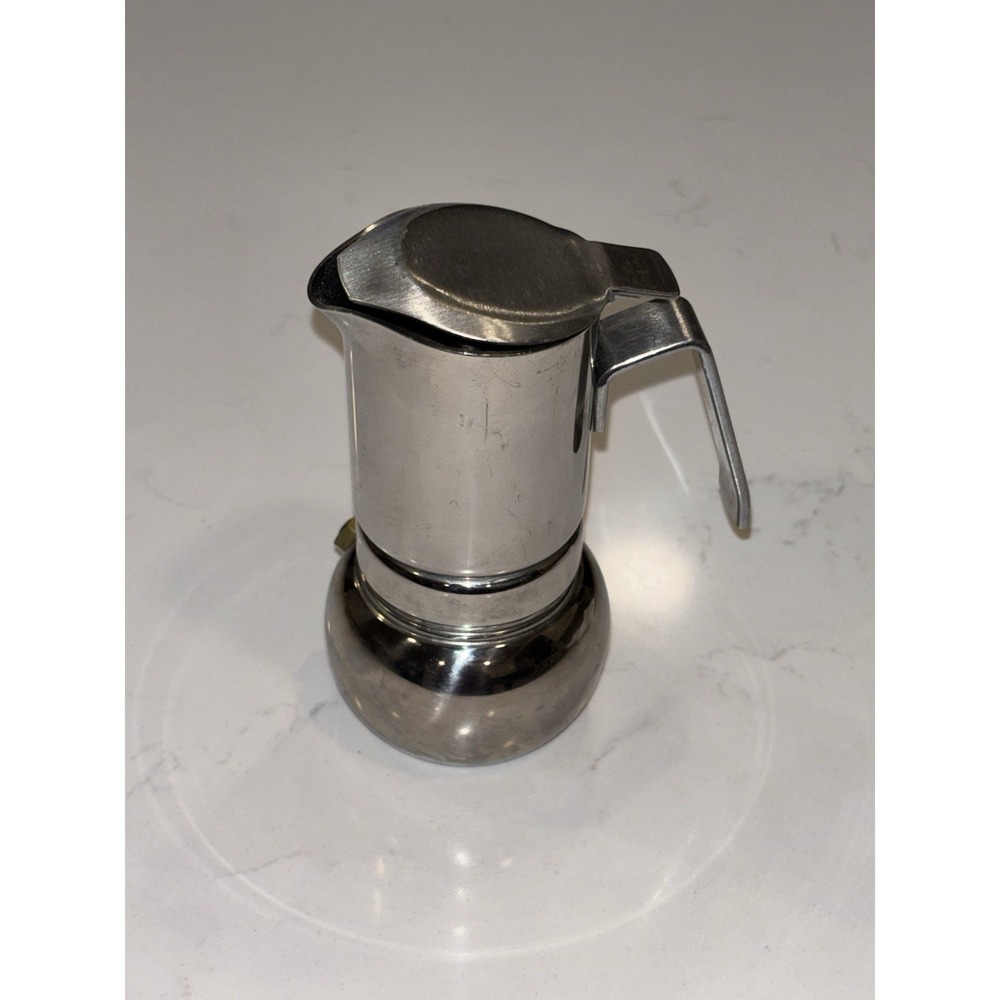 Prodotti Stella No. 1 Mini Stovetop Espresso Maker 18/10 Stainless Italy